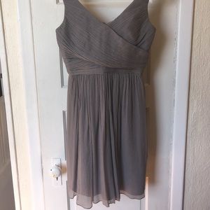 Grey bridesmaid dress